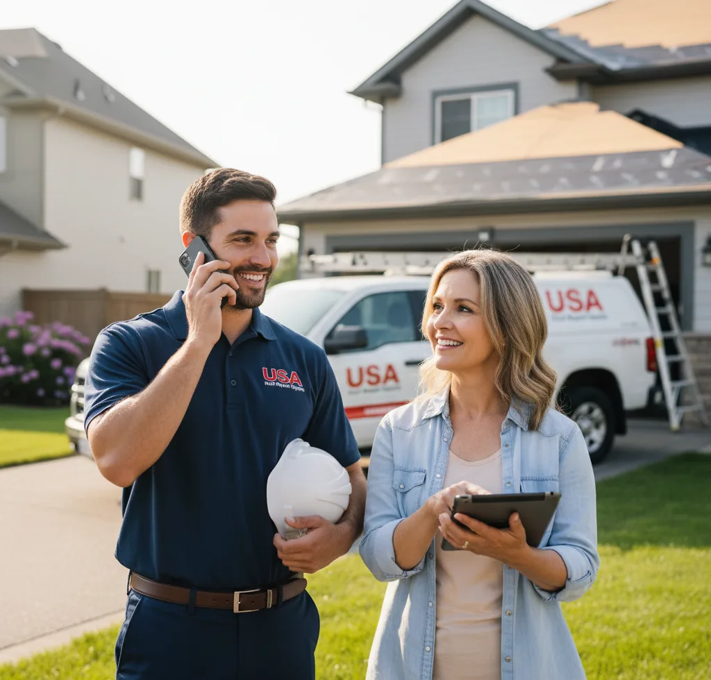 USA Roof Repair Experts customer support in Jones
